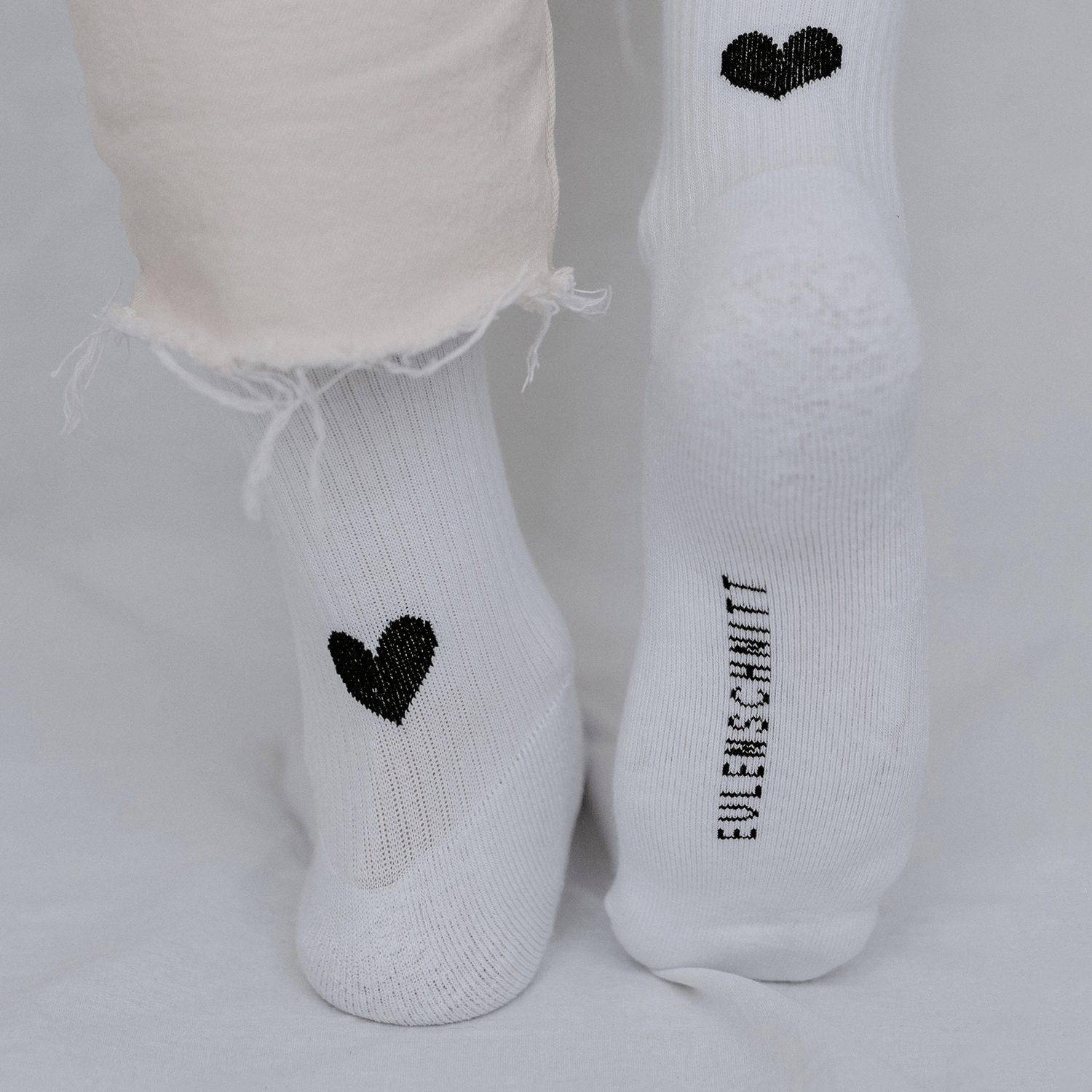 Socken Herz weiße Tennissocken mit Herz Symbol 5