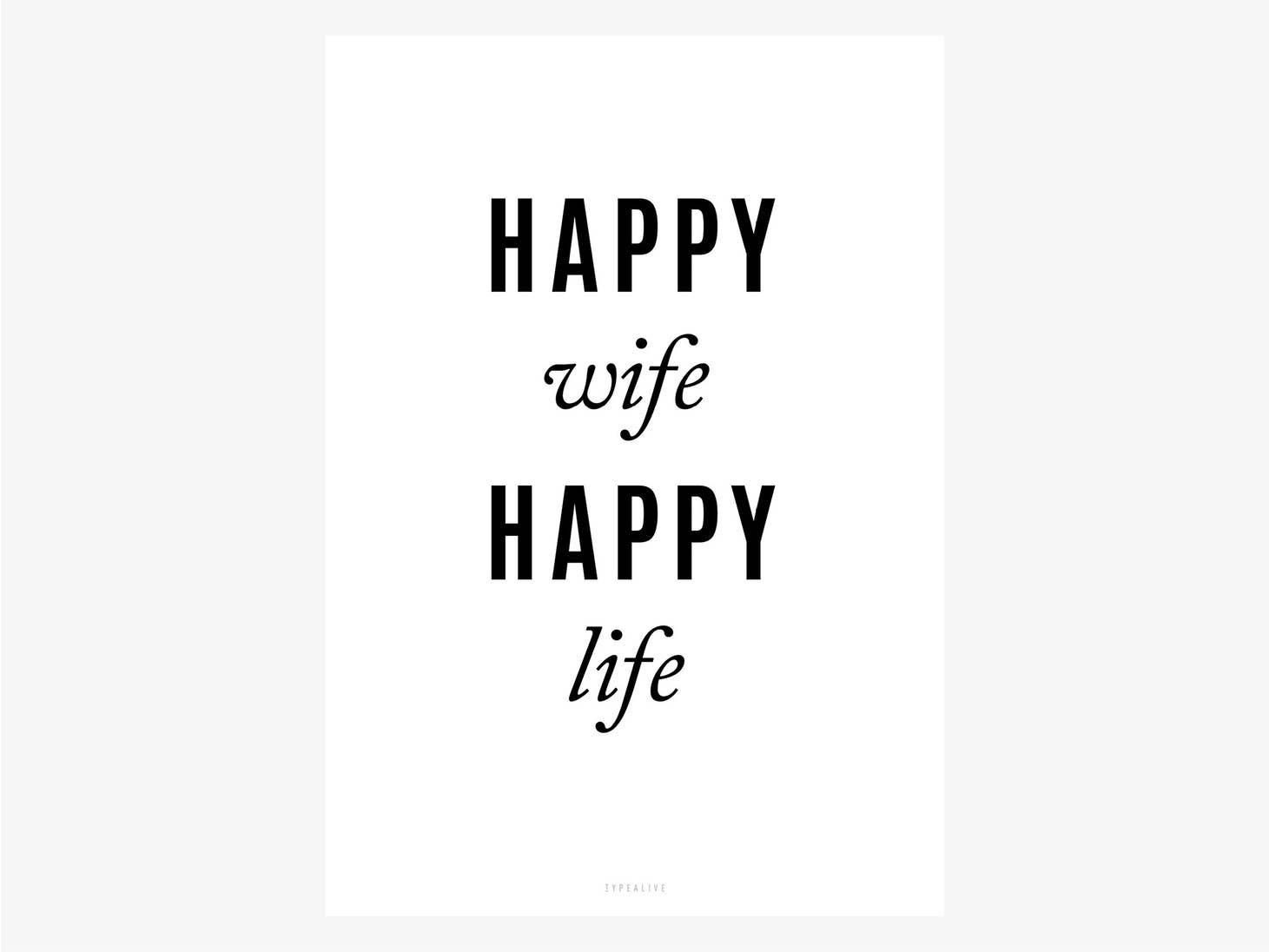 Poster Happy Wife