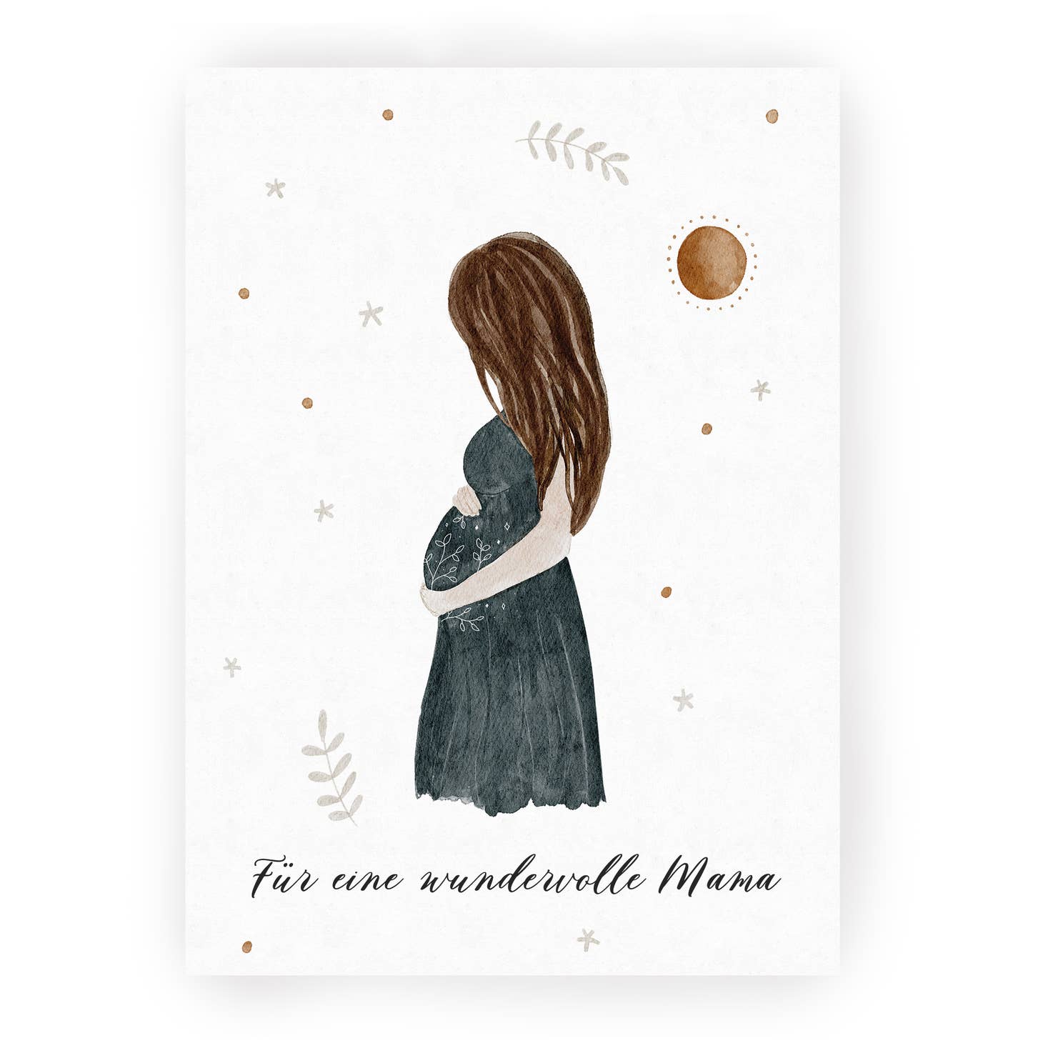 Postkarte Wundervolle Mama