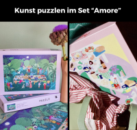 Kunst puzzlen im Set Amore