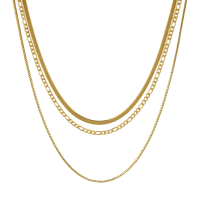 Halskette vergoldet 3 Layers