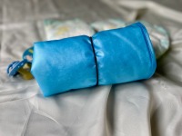 Wickelunterlage abwaschbar wasserdicht Uni Blau