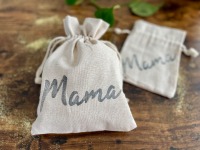 Leinensäckchen Mama | Geschenkbeutel Stoff 5