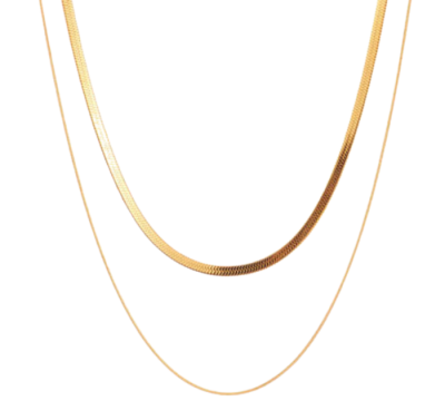 Halskette vergoldet 2 Layers - Bringt den italienischen Lifestyle zu dir