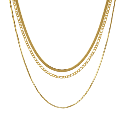 Halskette vergoldet 3 Layers - Bringt den italienischen Lifestyle zu dir