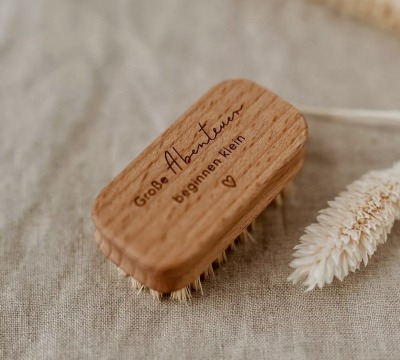 Nagelbürste aus Buchenholz - Ideal für kleine Abenteurer