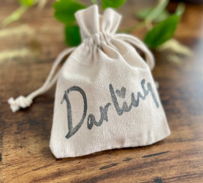 Leinensäckchen Darling | Geschenkbeutel Stoff - Handgefertigt in Deutschland