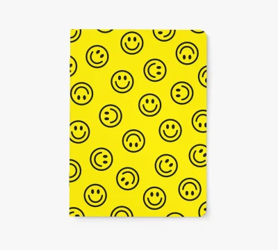 Notizheft Smiley Gelb - Für kleine Ideen und große Träume