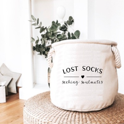 Aufbewahrungskorb Lost socks seeking soul mates Wäschekorb | Wäschesack |