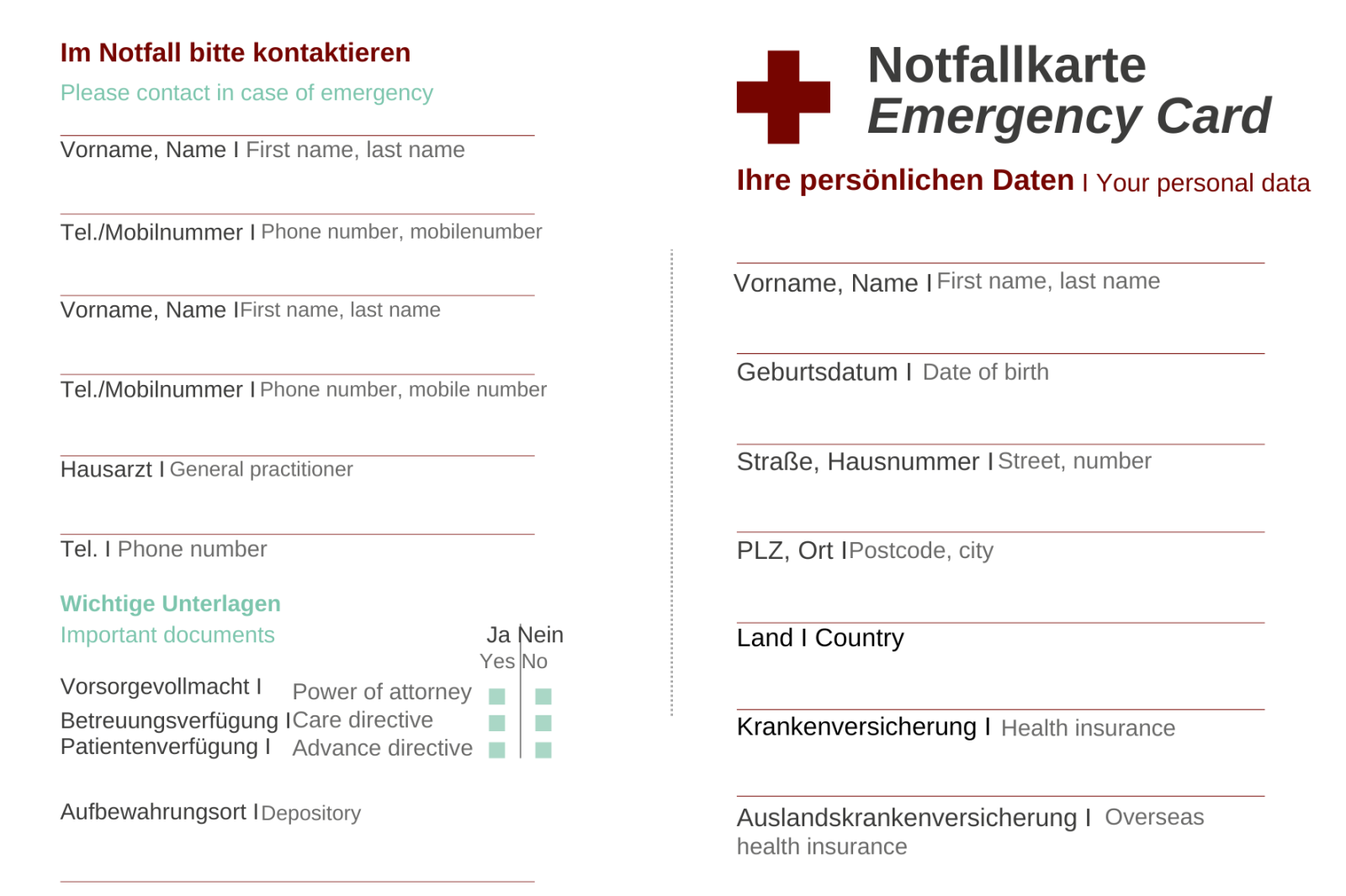 Notfallkarte