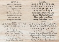 Kinderkreuz aus Holz, personalisiert mit Name und Wunschtext 3