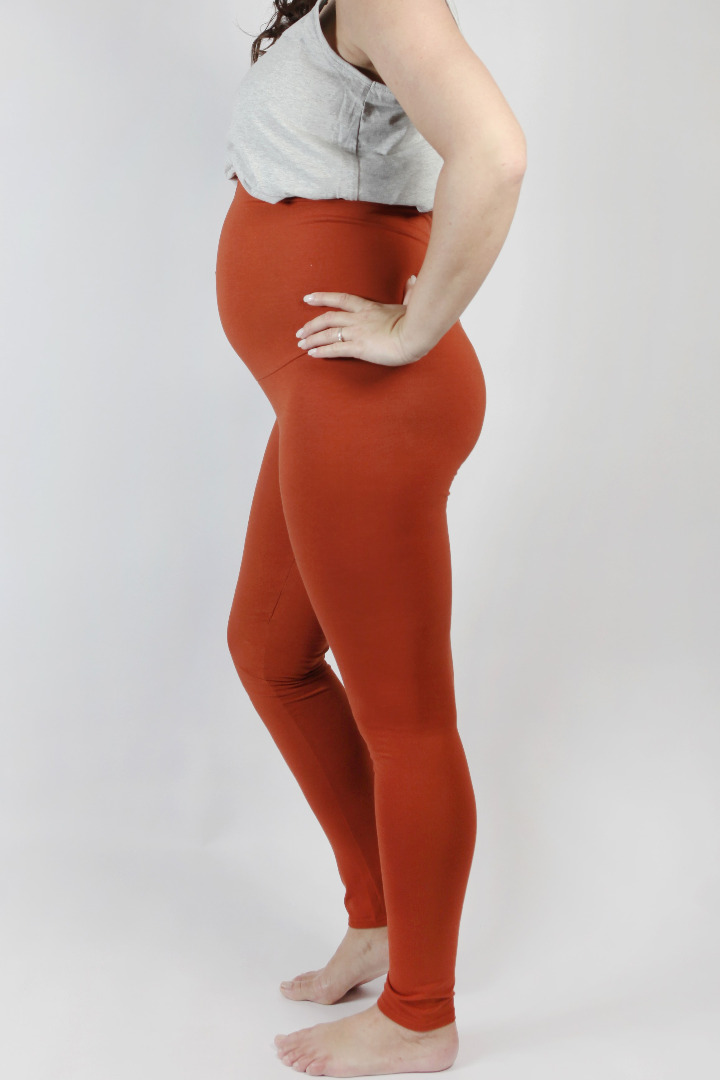 Maternity Leggings- Orange