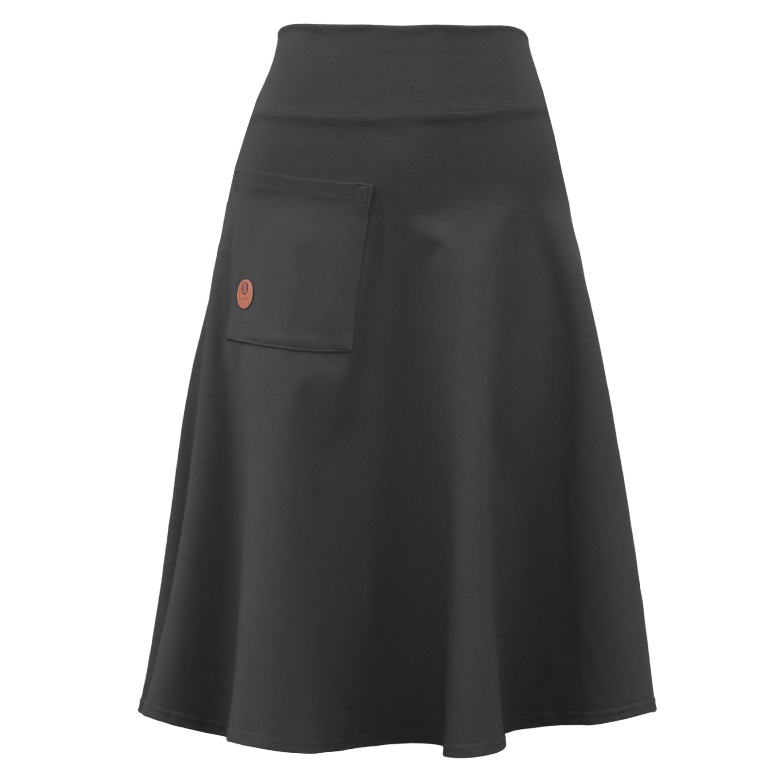 Organic skirt Welle lang, anthracite grey