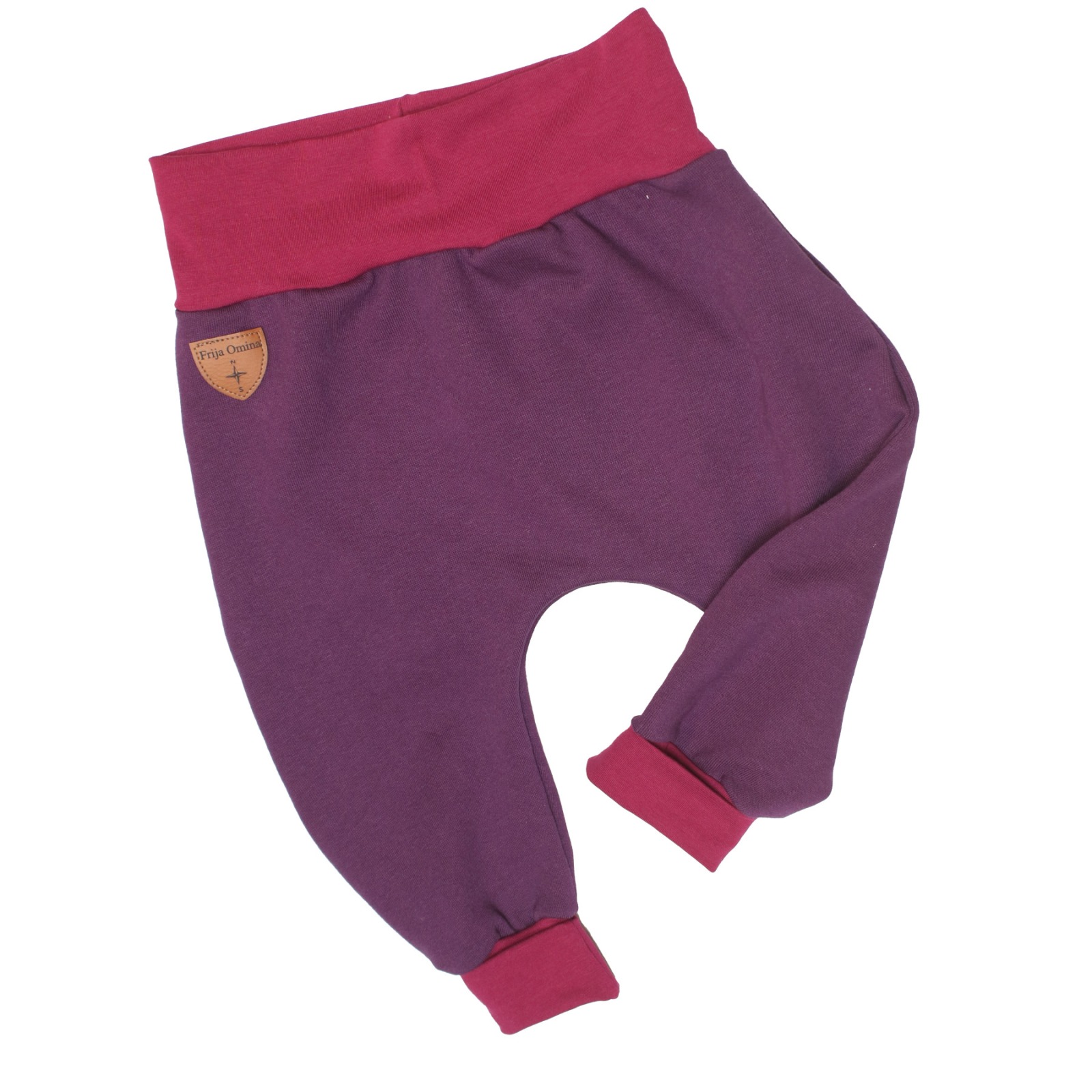 Sweat baggy trousers with growth adaption aubergine red 2
