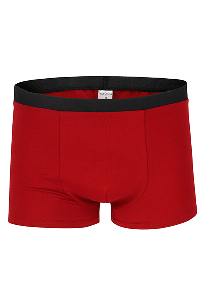 Organic men s trunk boxer shorts red hot chili