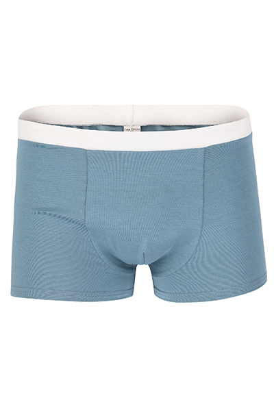 Organic men s trunk boxer shorts light blue