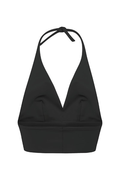 Recycling bikini top Fjordella, black 4