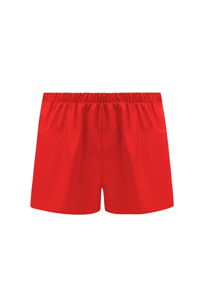 Organic women s shorts Smilla, red 2