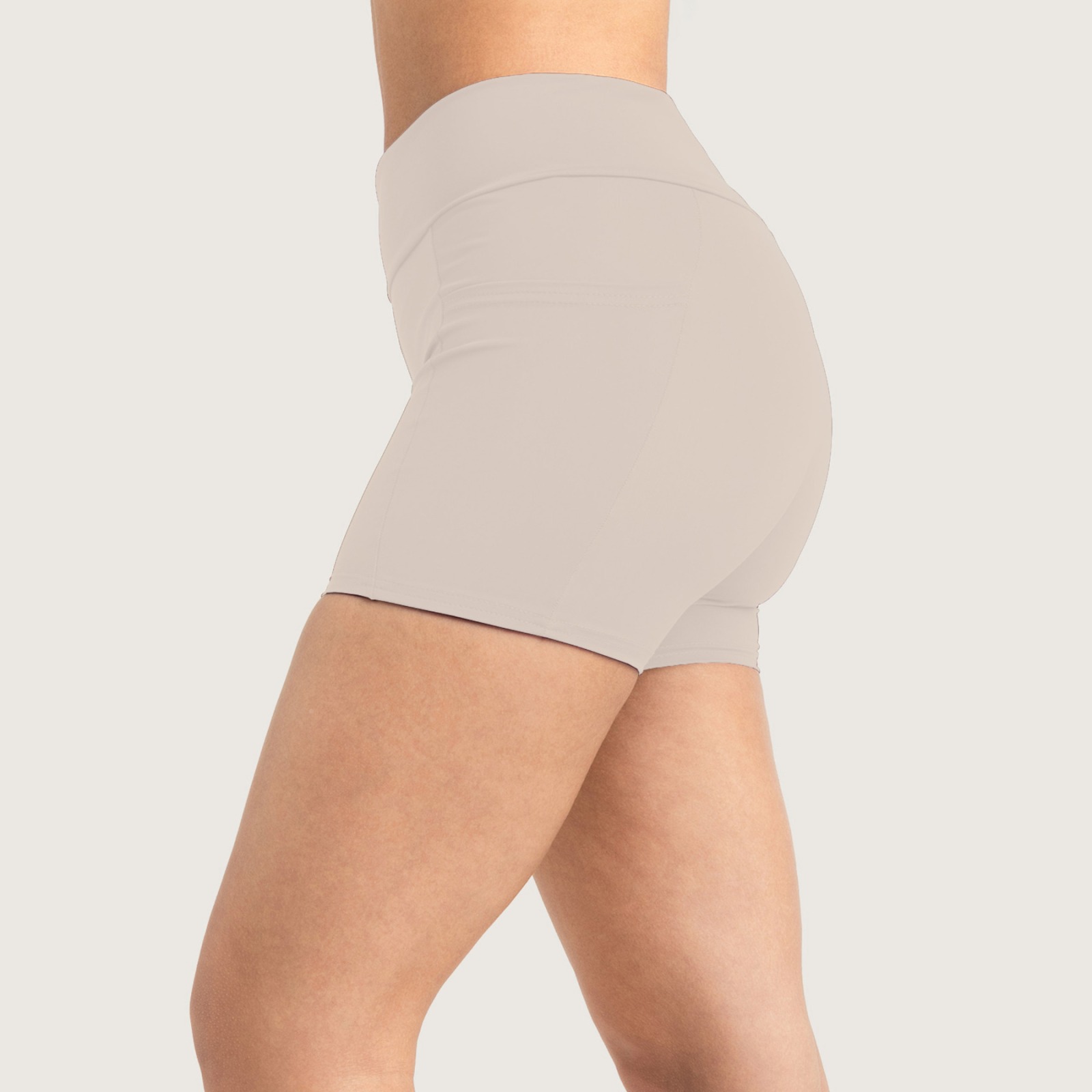 Recycling Running Shorts creme weiß