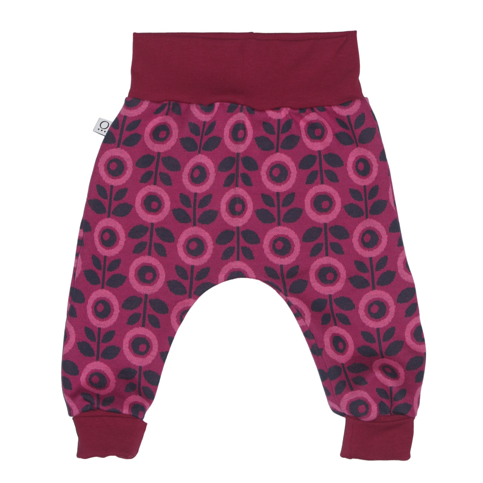 Jaquard baggy trousers Jacki with growth adaption, Daisy berry