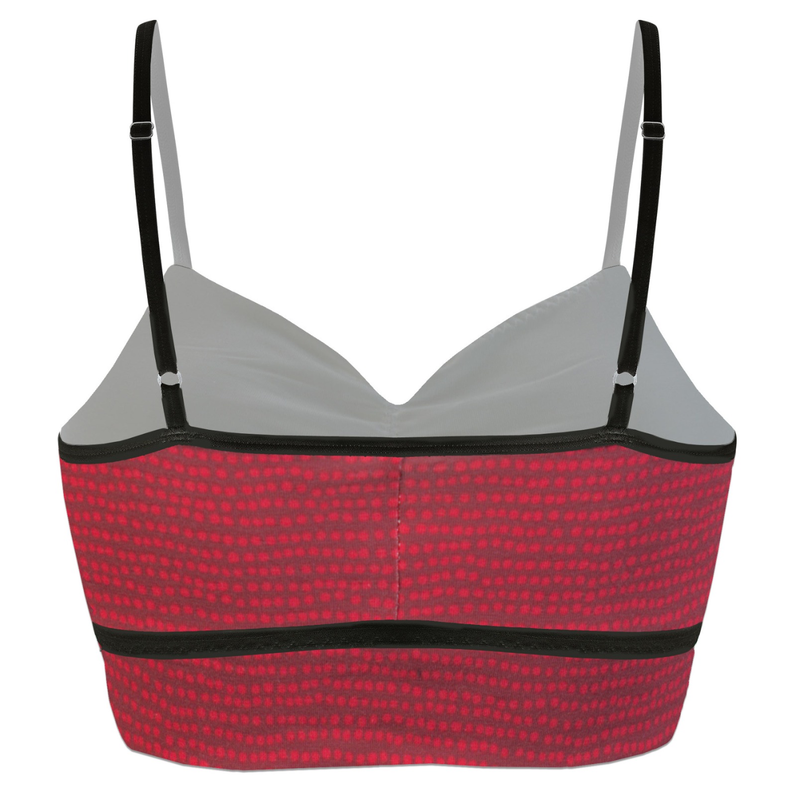 Organic bustier Yoga Dots red 2