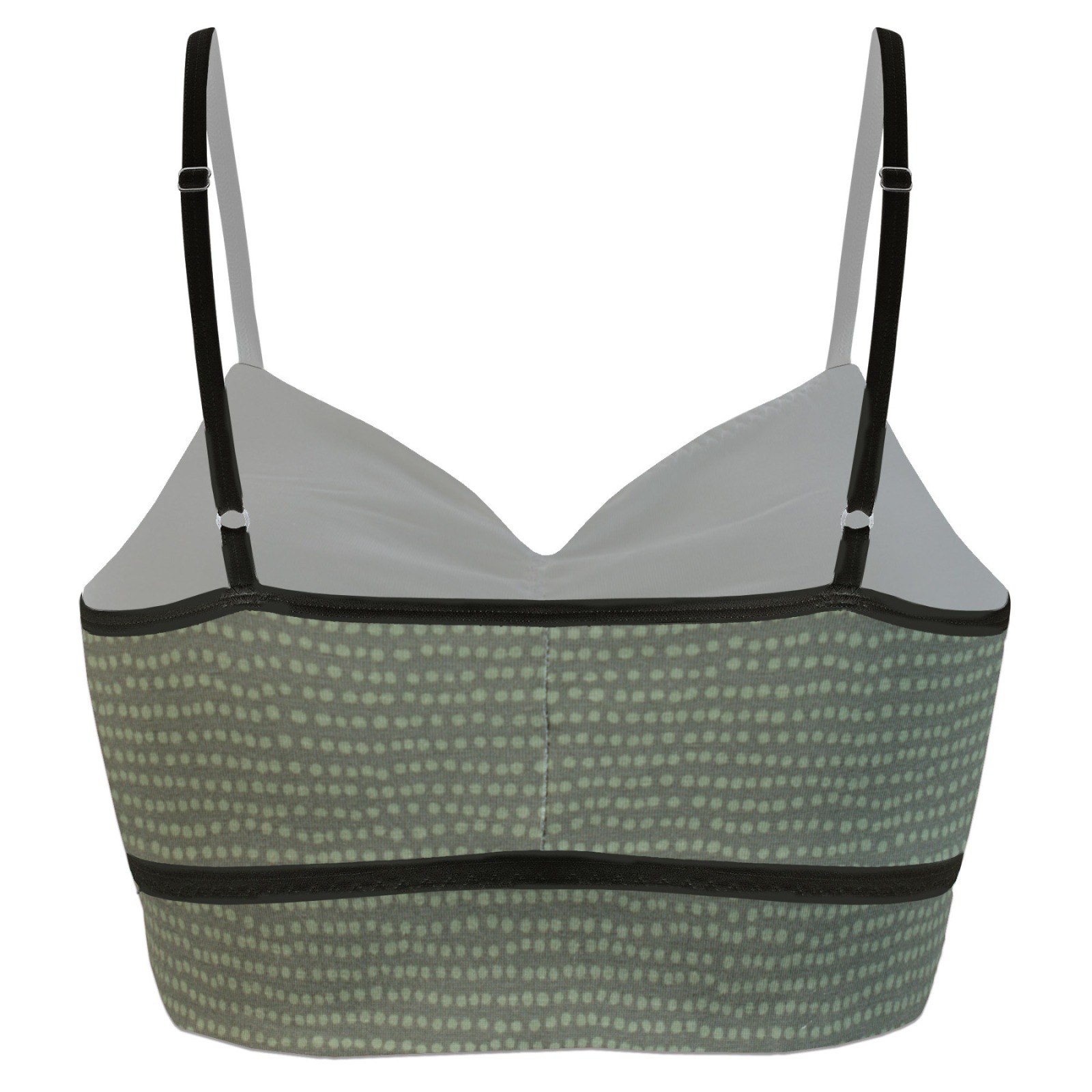 Organic bustier Yoga Dots Forest green 2