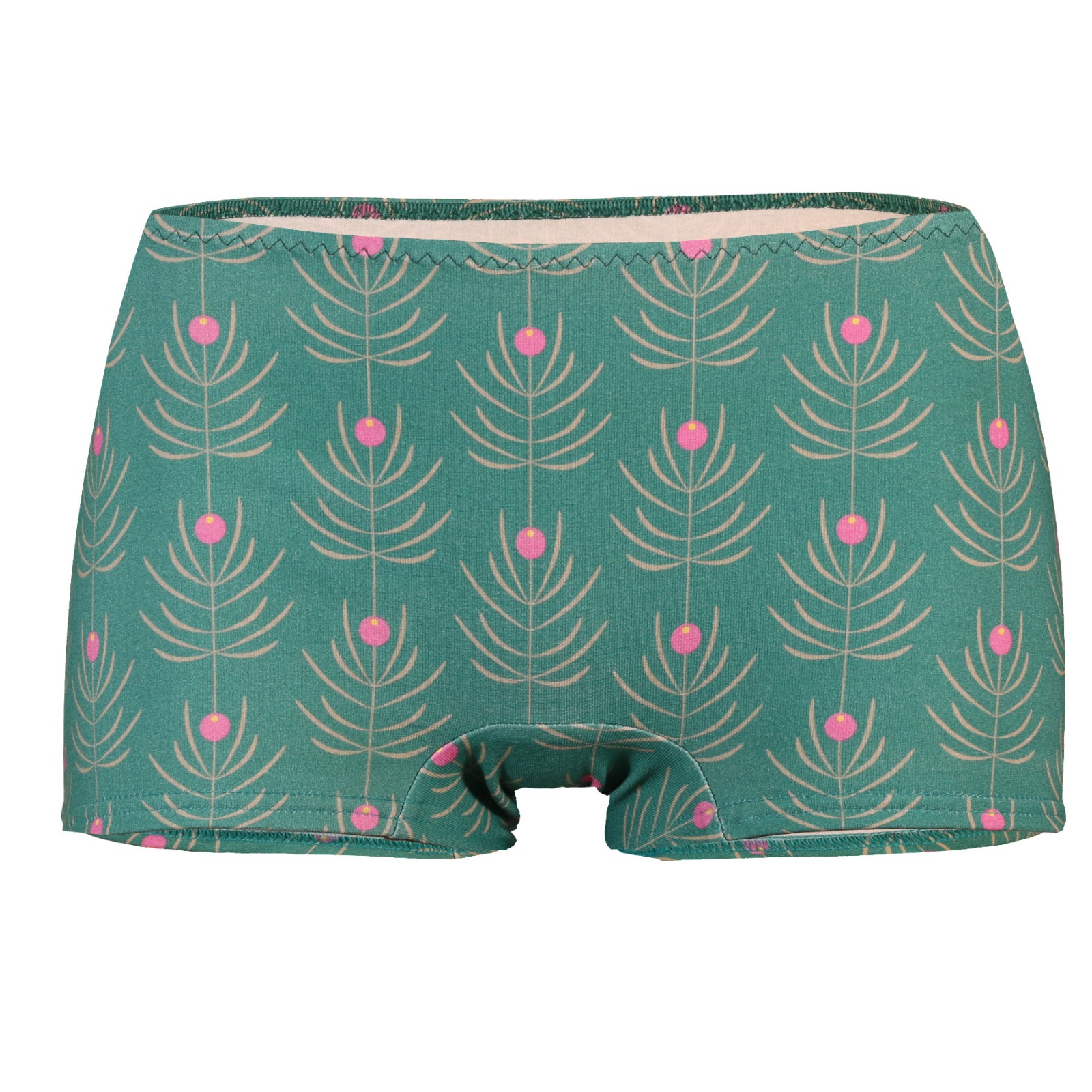 organic panties Erna pattern Korte green