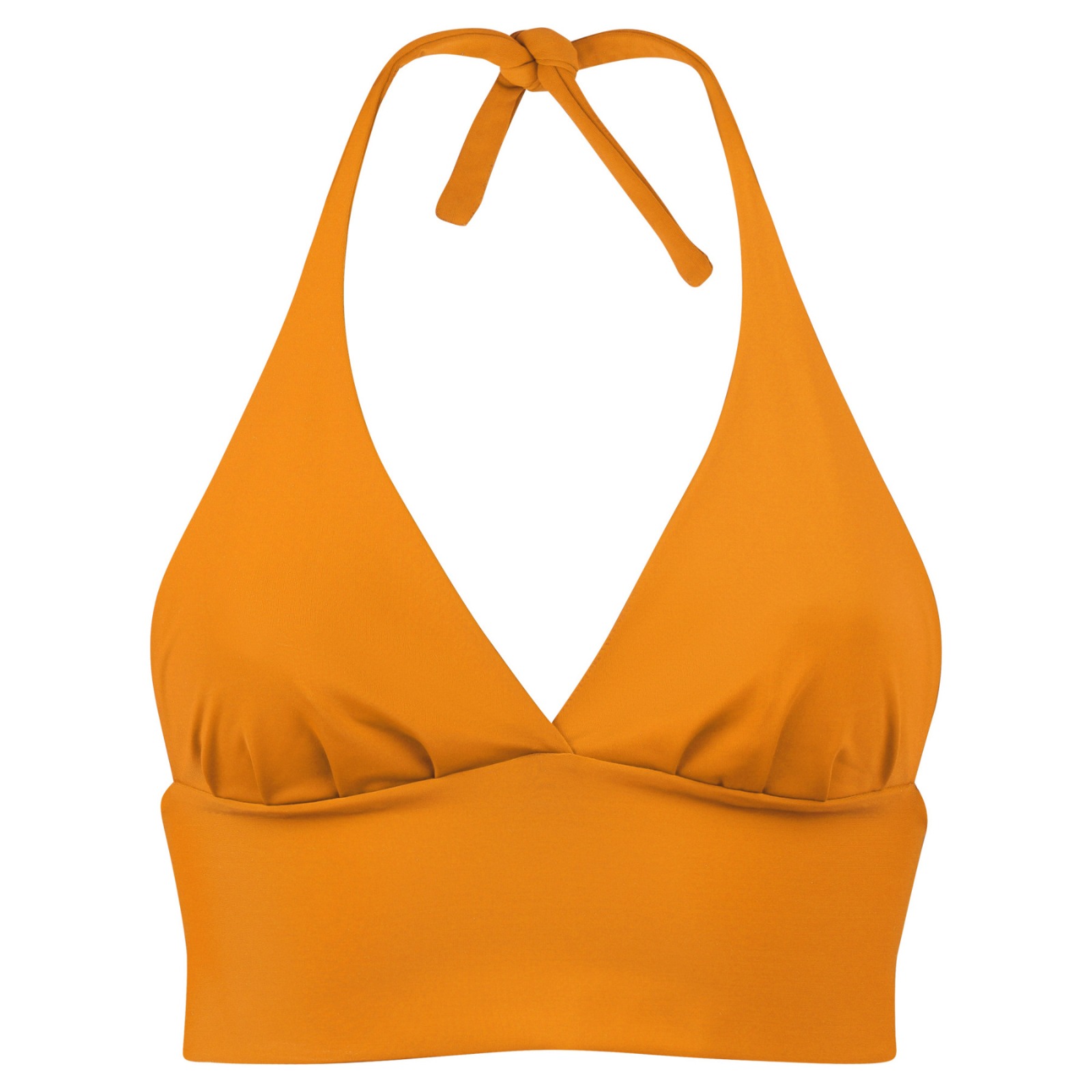 Recycling bikini top Fjordella, mango yellow