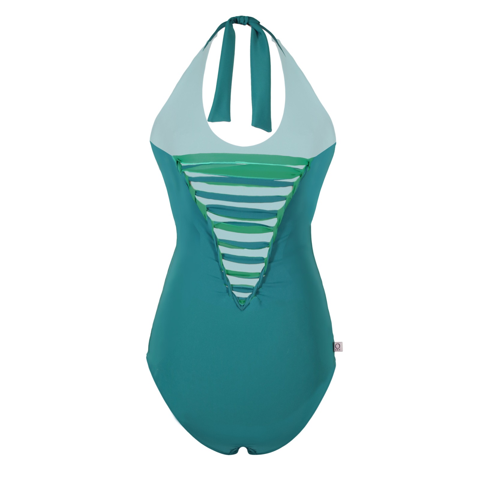 Recycling swimsuit Laik II smaragd + botanico green