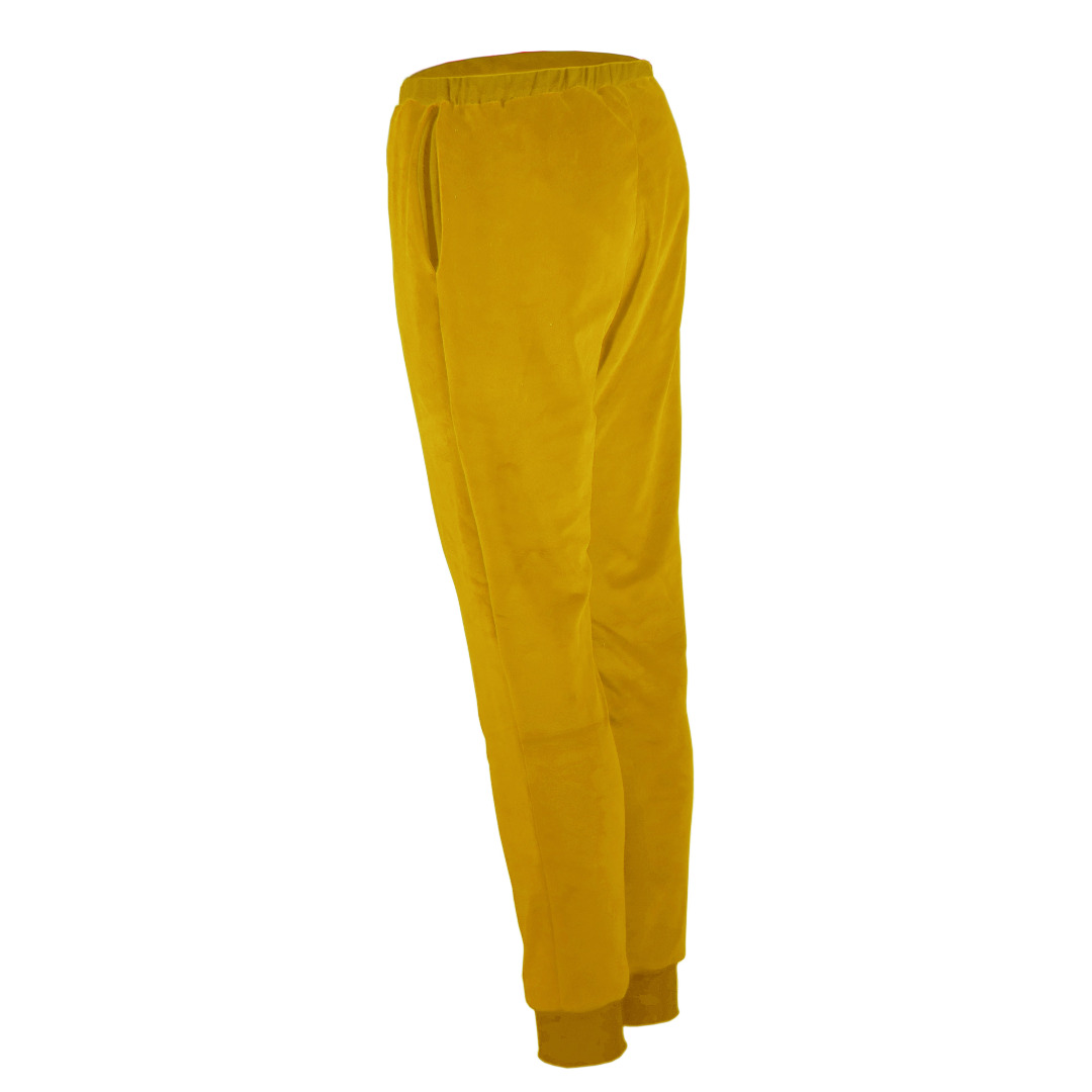 Organic velour pants Hygge mustard / yellow 2
