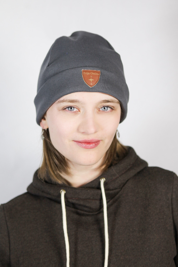 Sustainable beanie hat Basel anthracite