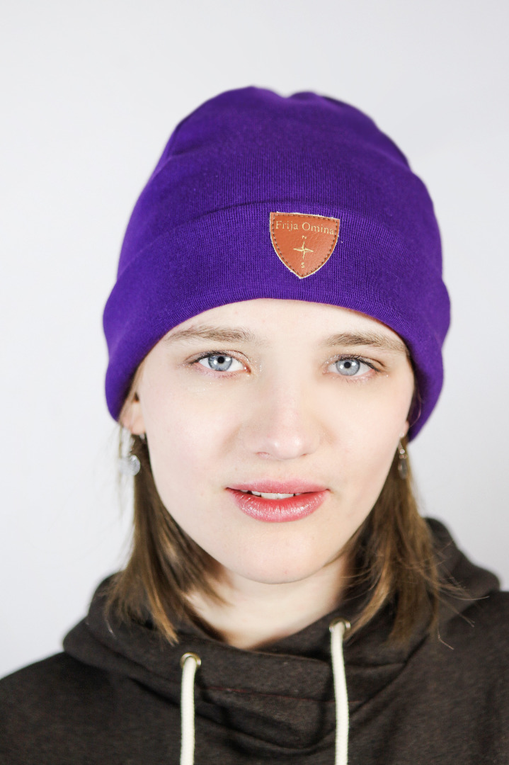 Sustainable beanie hat Basel, violet