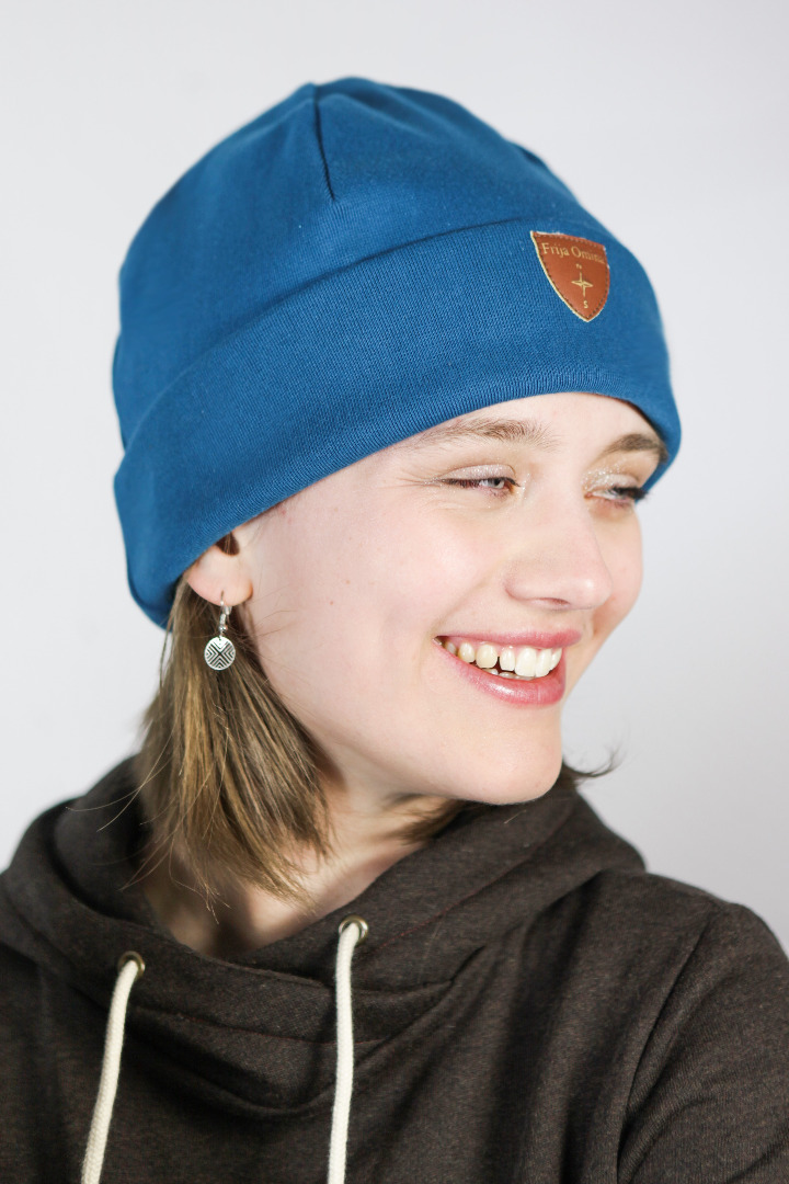 Sustainable beanie hat Basel, teal