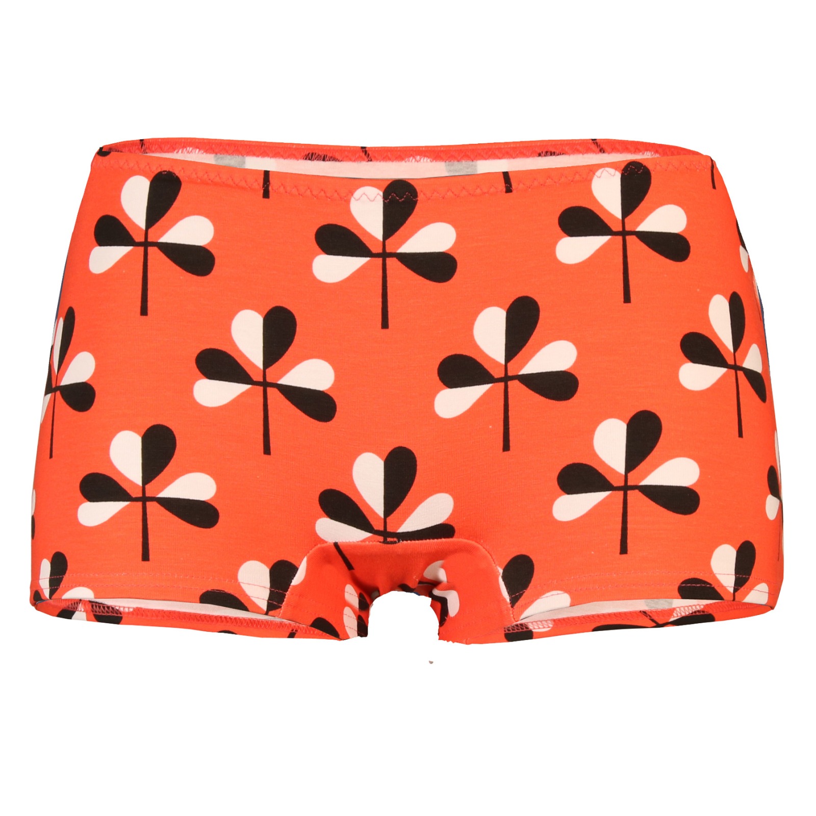 organic panties Erna pattern Clover orange