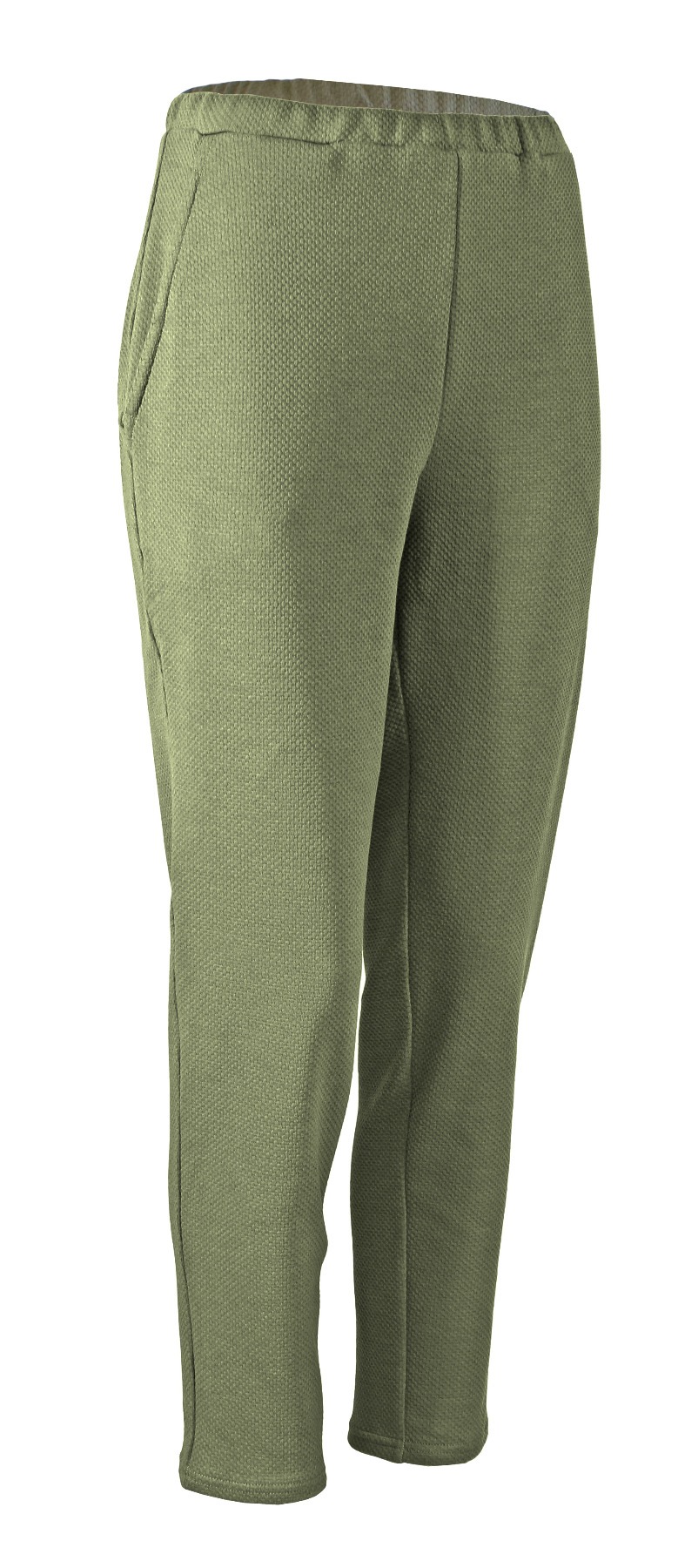 Organic trousers Hygge Structure khaki green