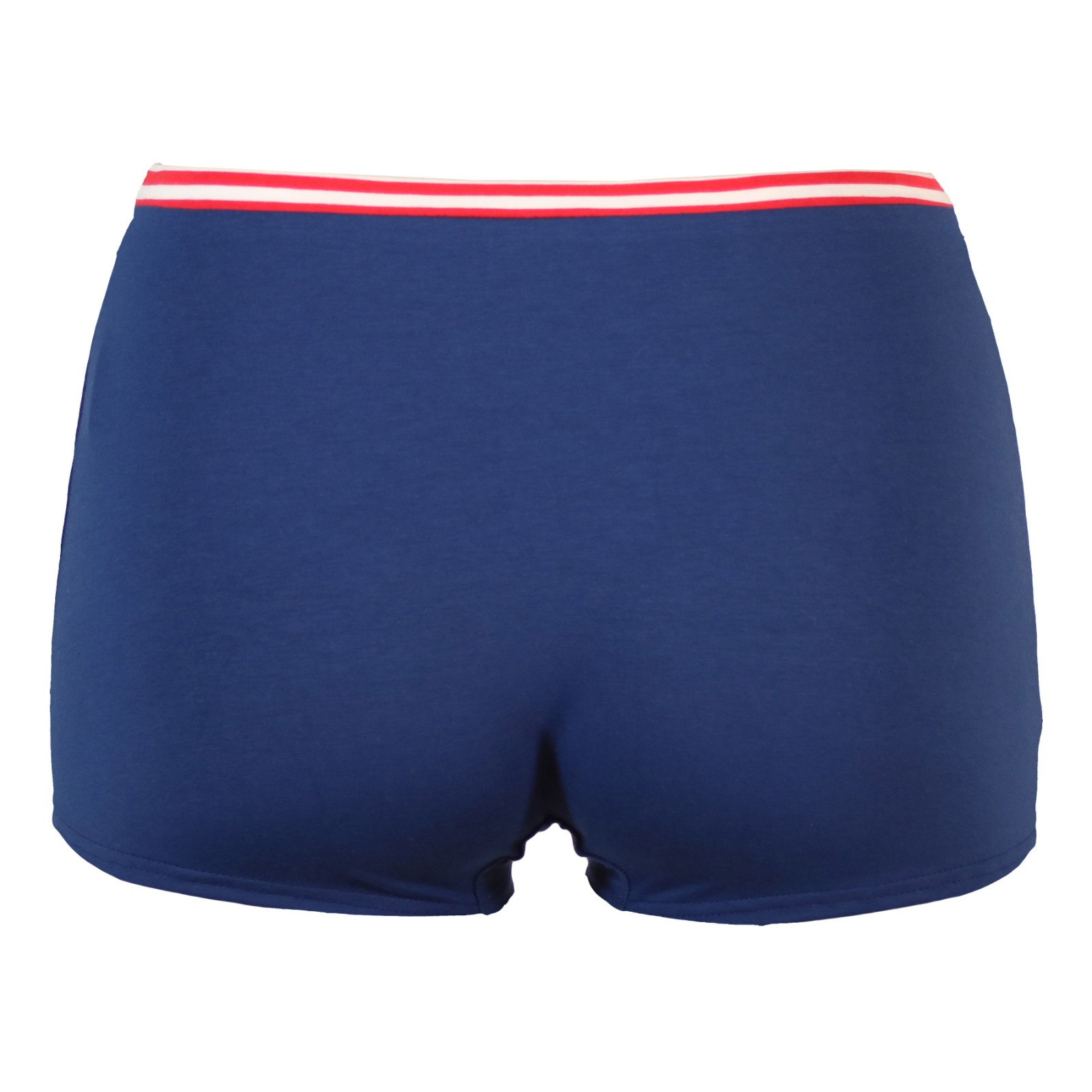 Organic cotton Bikini Shorts Isi Marine / red stripes 2