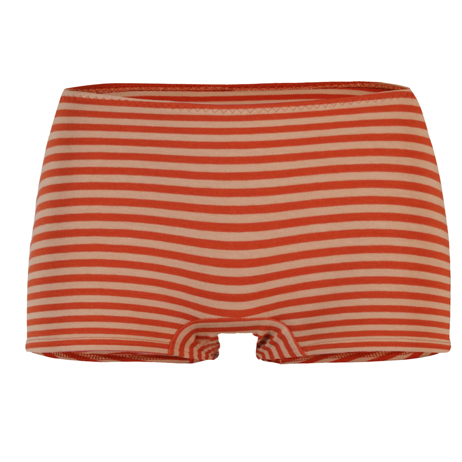 organic panties Erna Stripes nude-rust orange