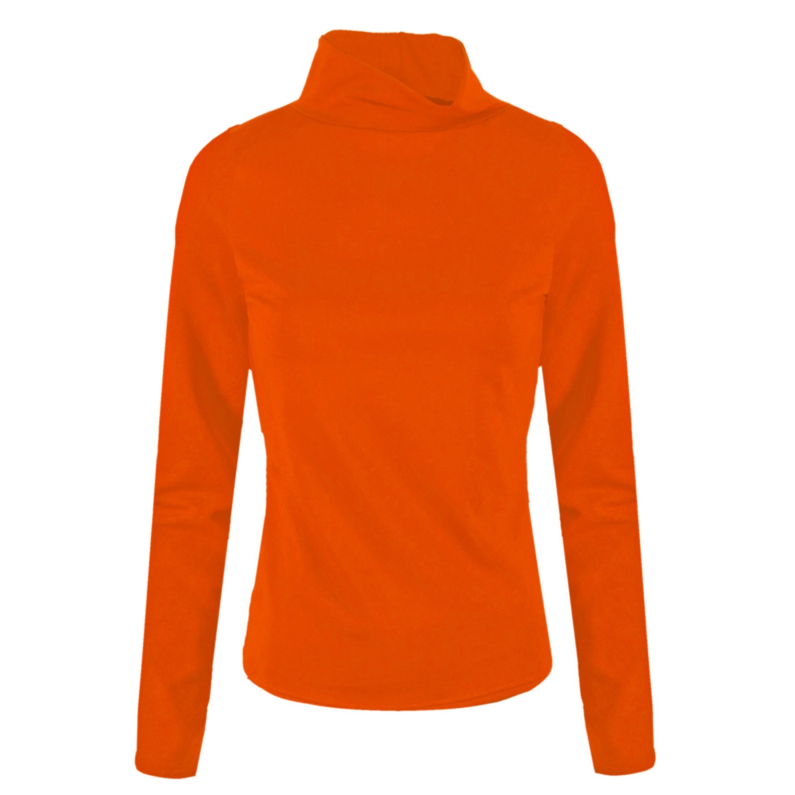 Organic Polo neck shirt Rolli, orange