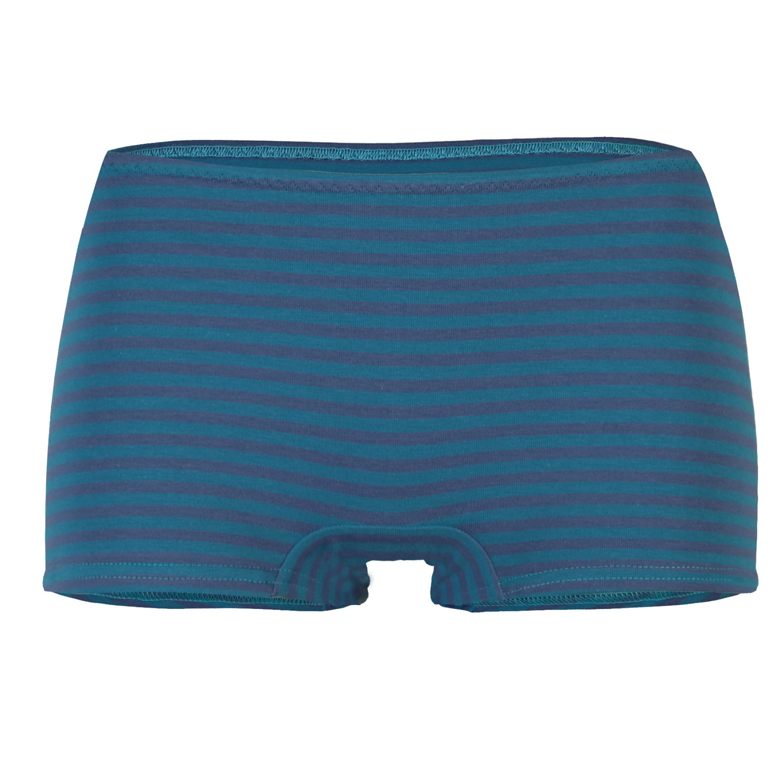 organic panties Erna Stripes teal-indico blue