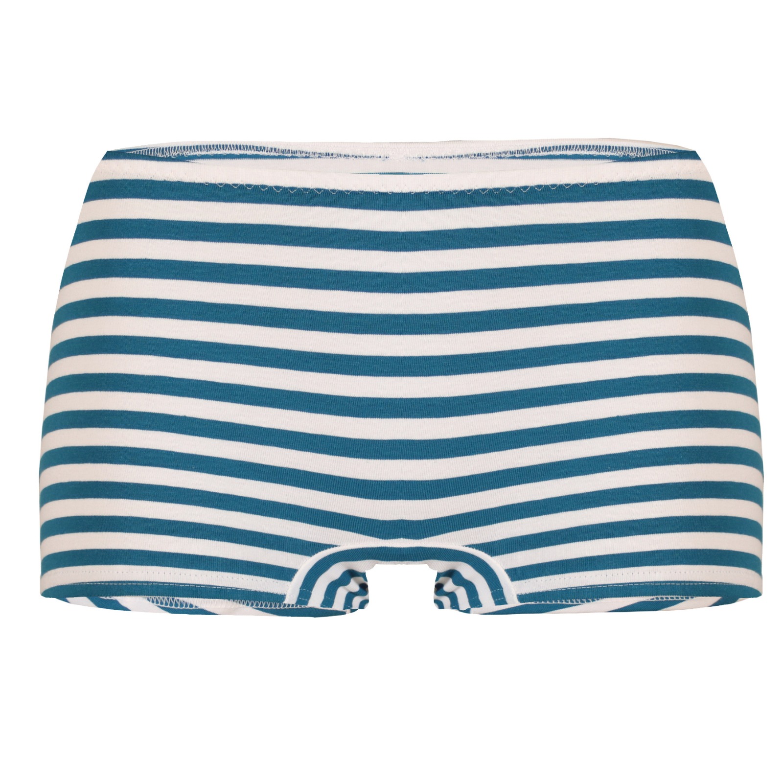 organic panties Erna Stripes teal-white blue