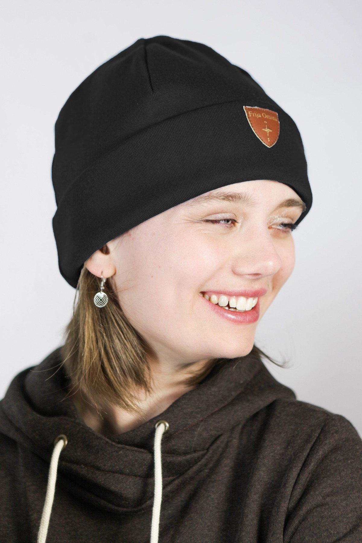 Sustainable beanie hat Basel, black