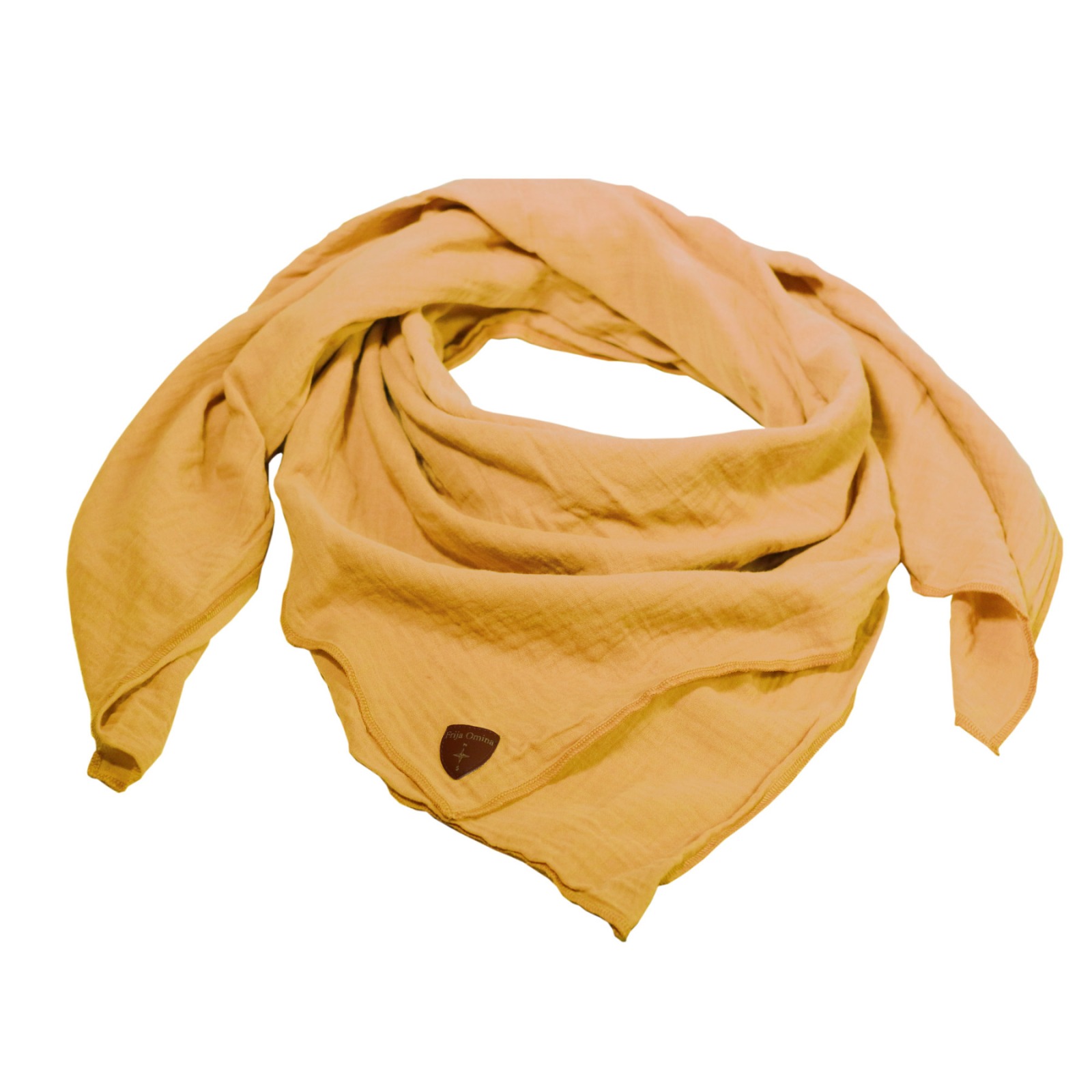 Musselin-Cloth/ Mull-Bandanna Skarna mustard yellow