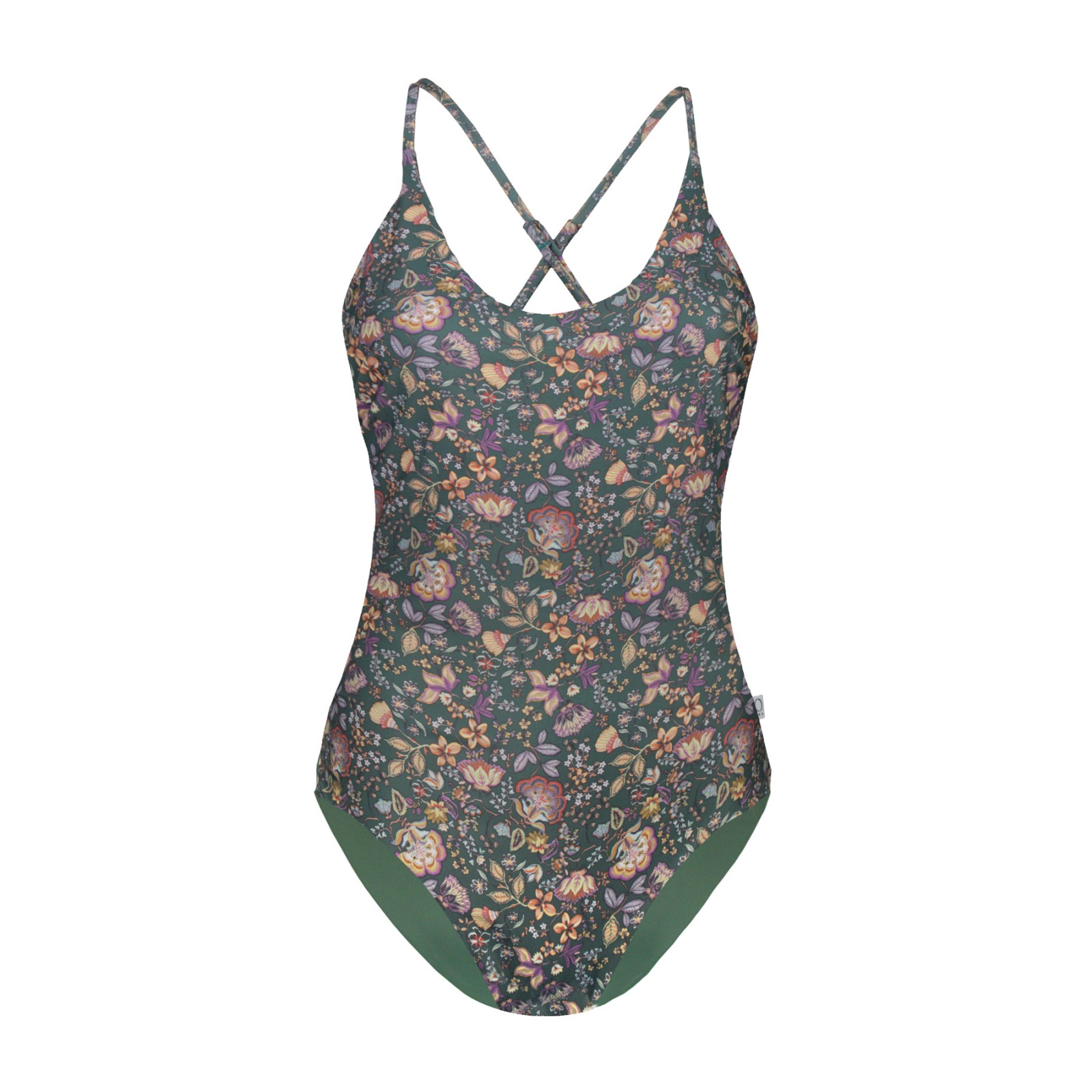 Recycling swimsuit Frøya Senja + olive green