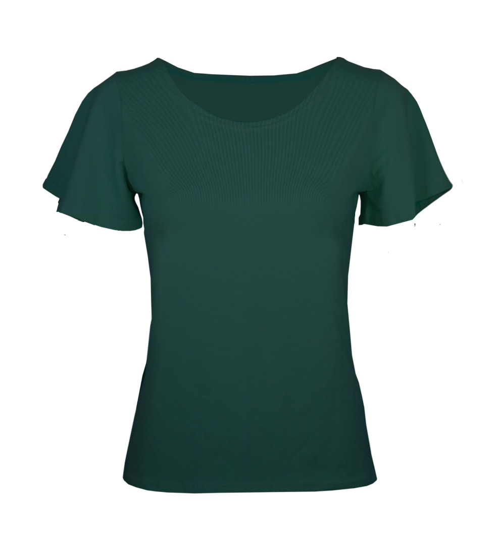 Bio T-Shirt Vinge smaragd grün