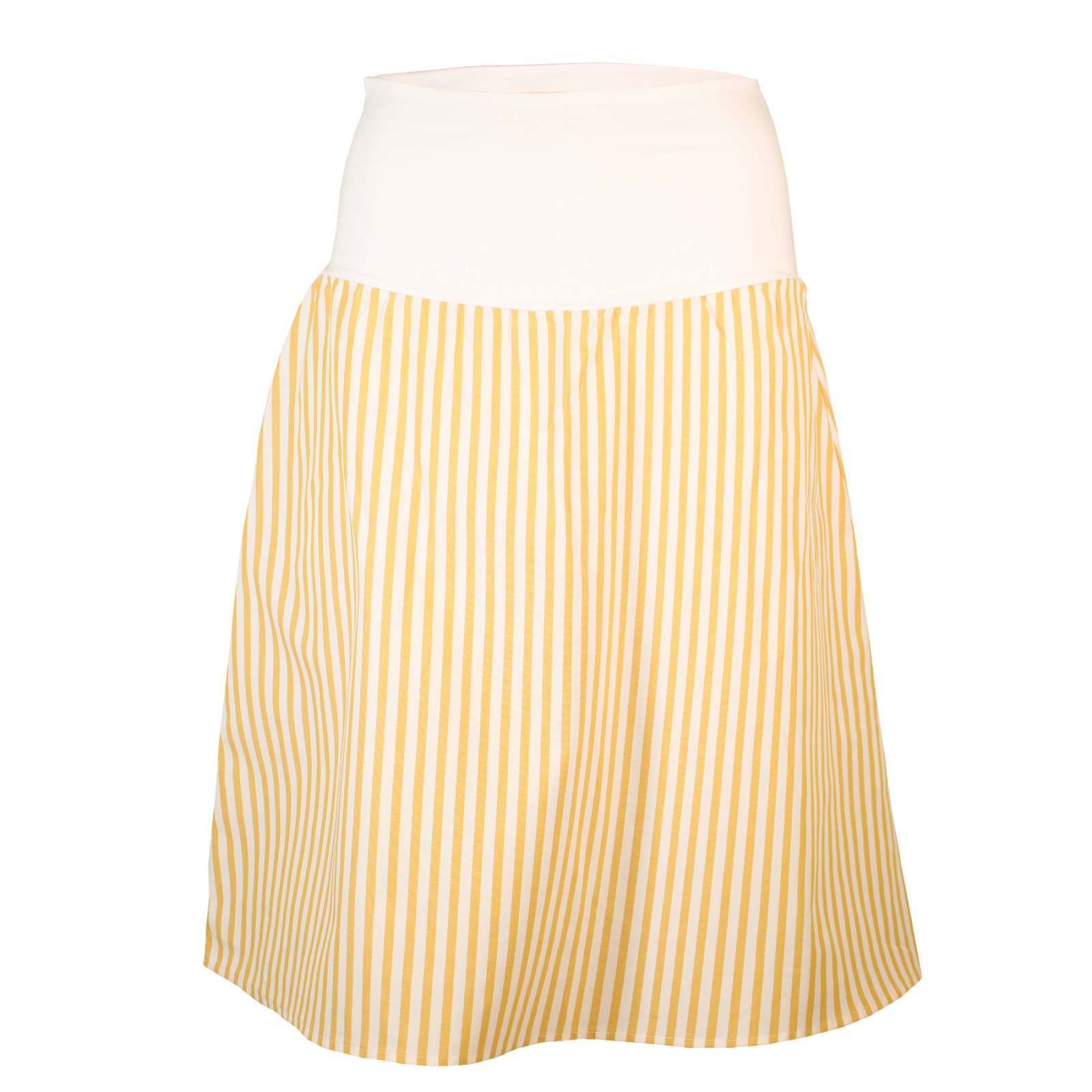 Organic skirt Freudian, summer stripes curry/ white 2