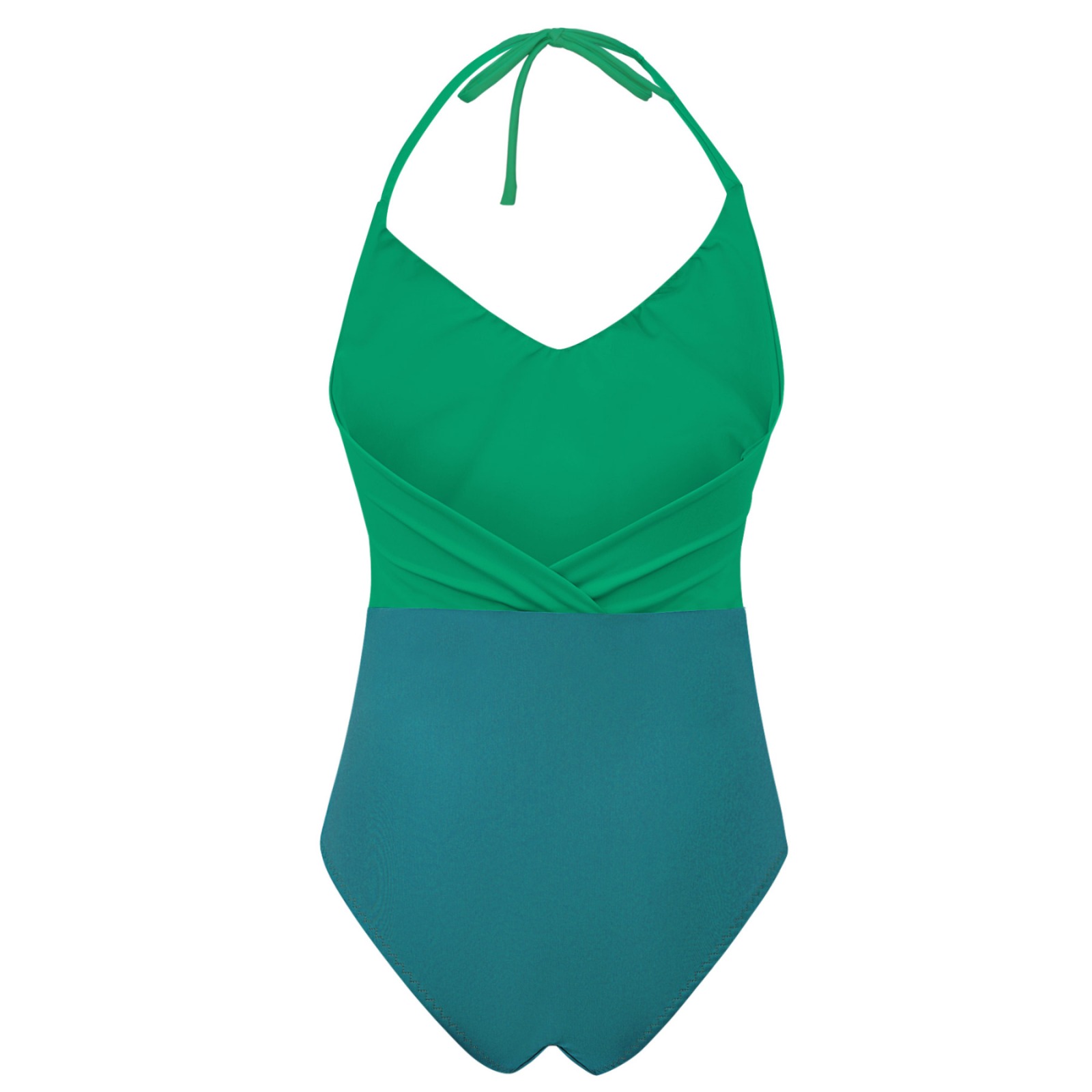 Recycling swimsuit Swea botanico + smaragd green 2