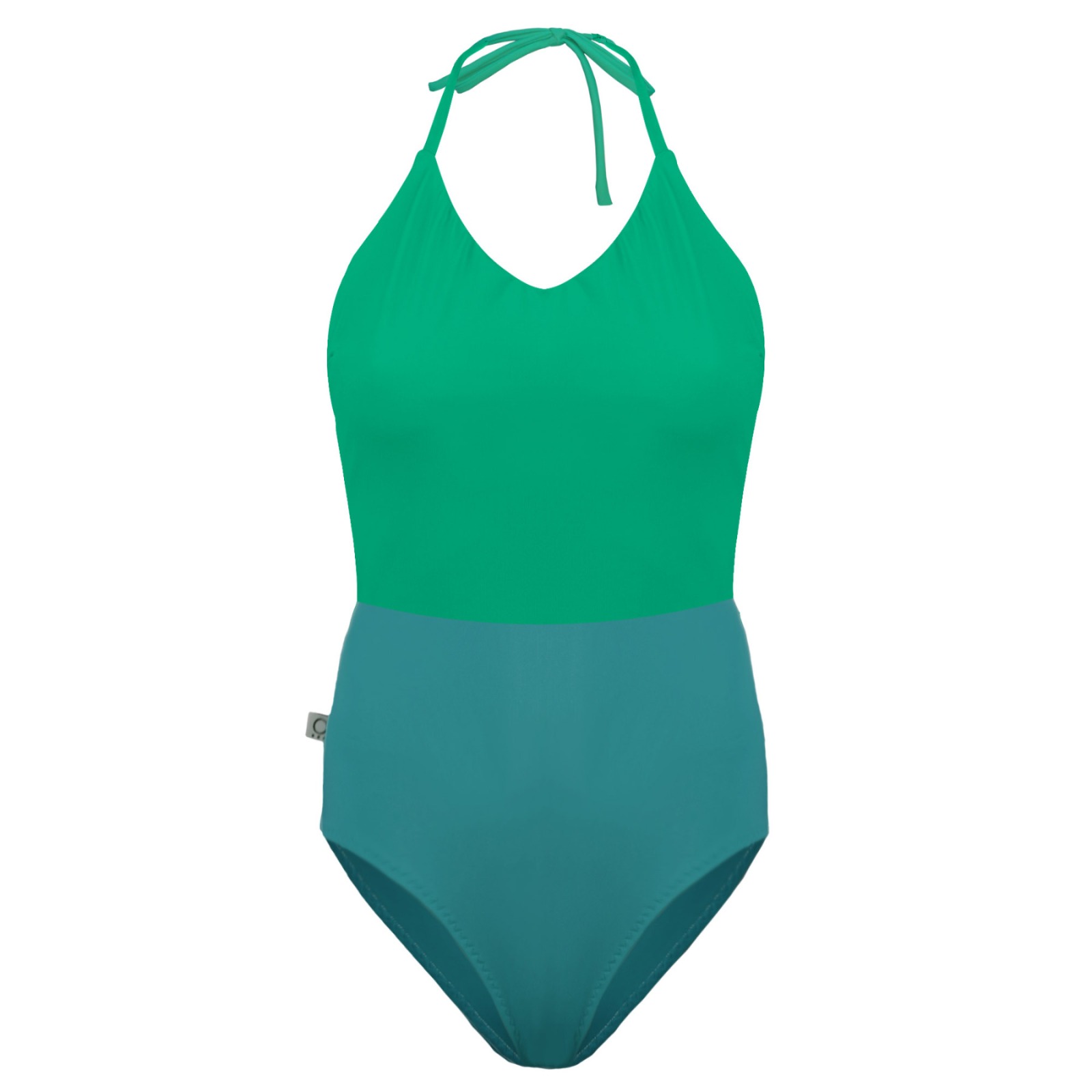 Recycling swimsuit Swea botanico + smaragd green