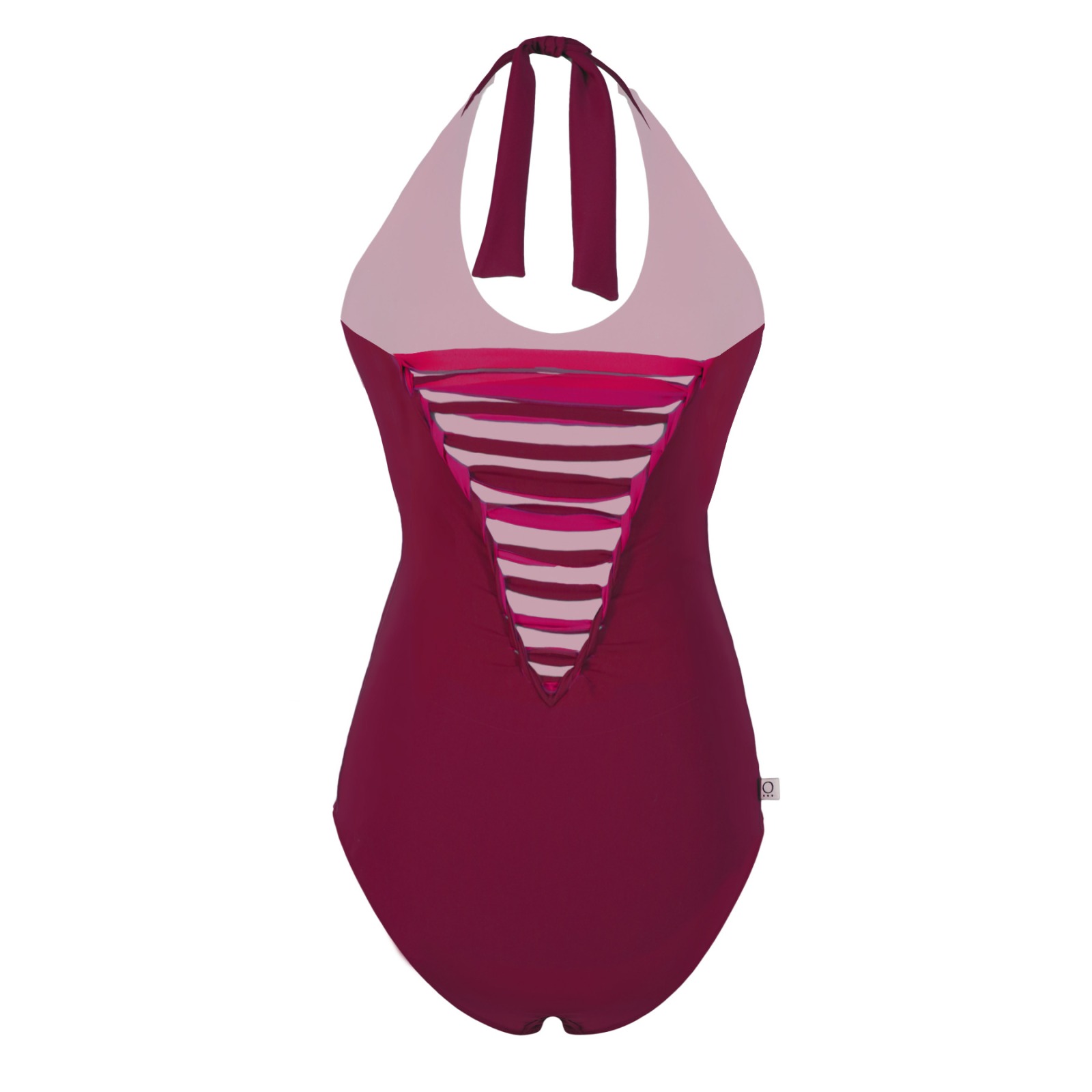 Recycling swimsuit Laik II fire tinto + vino red