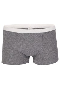 Organic men s trunk boxer shorts, tinged in grey
