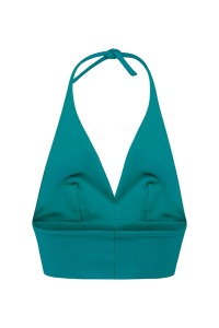 Recycling bikini top Fjordella, smaragd 2